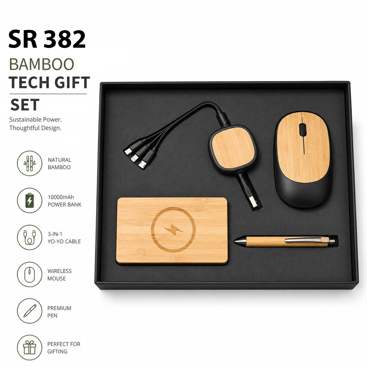 Bamboo Tech Gift Set