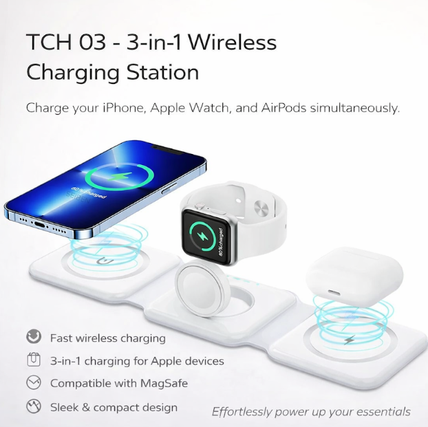 3-in-1 WirelessCharging Station