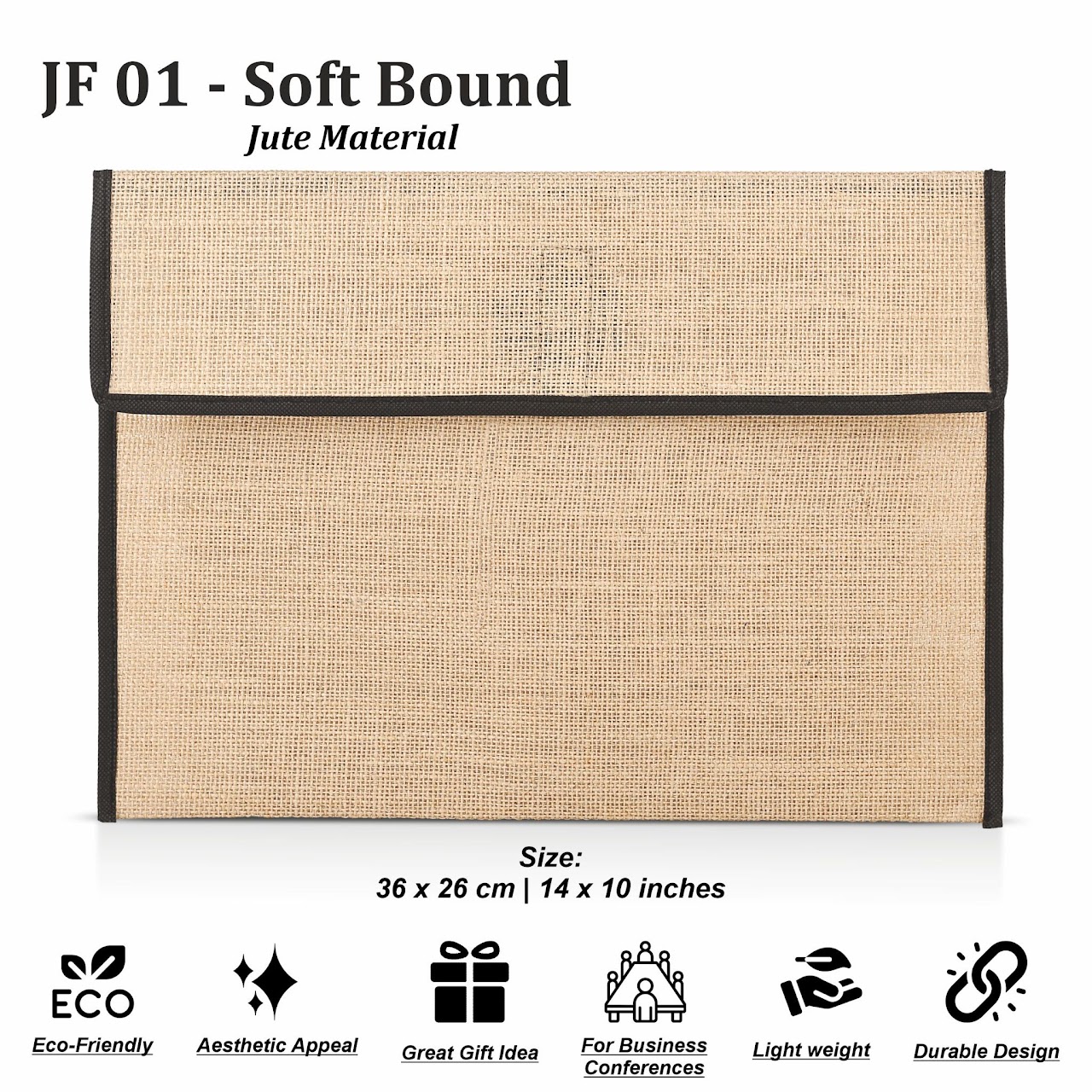 Soft Bound Jute Folder